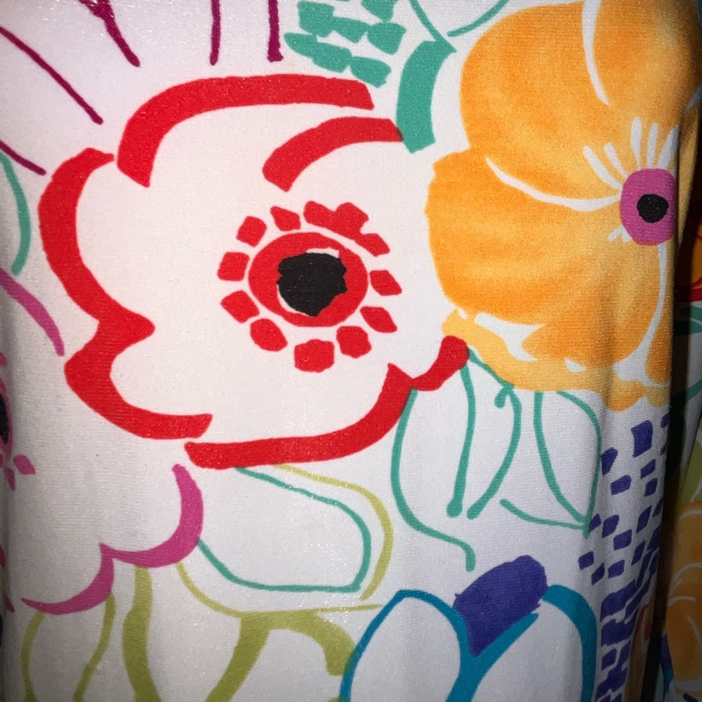 ELCC  Blouse‎ Size Medium Multi Color Floral - Picture 6 of 9